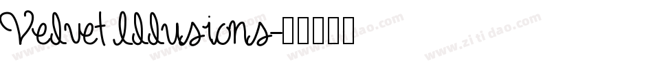 Velvet Illusions字体转换